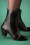 Miz Mooz - Fabian Leather Ankle Booties Années 40 en Noir 