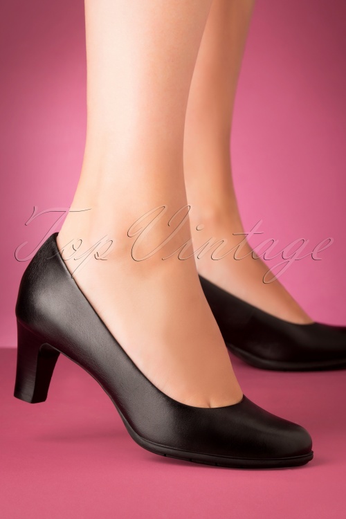 Rockport - 50s Melora Leather Pumps in Black 2