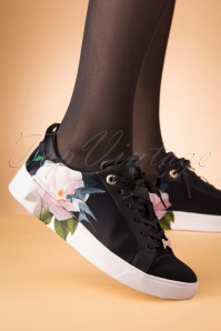 Ted Baker - 50s Rialy Rose Sneakers in Black