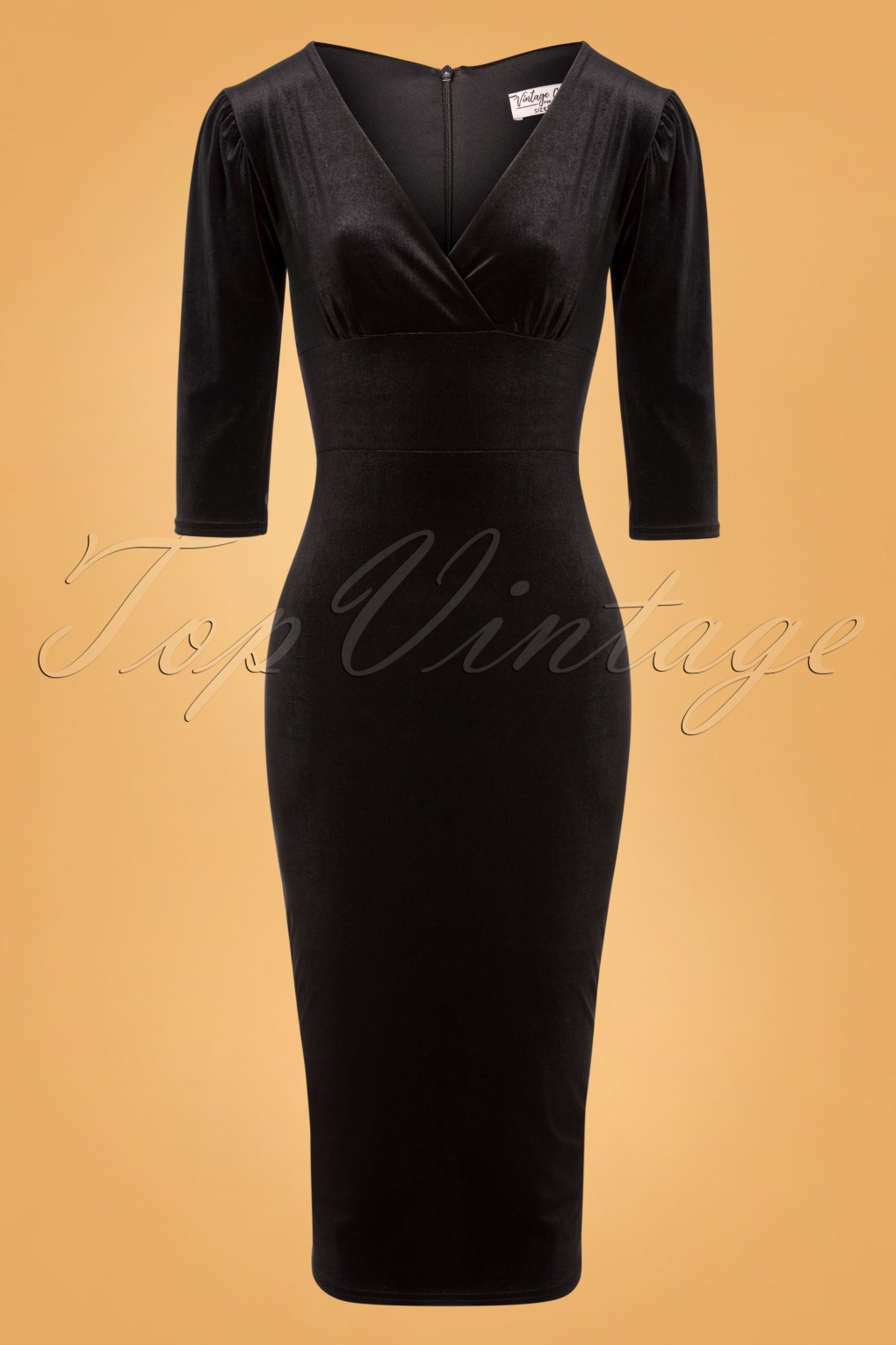 black velvet pencil dress