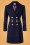 60s Rocking Coat in Navy and Red