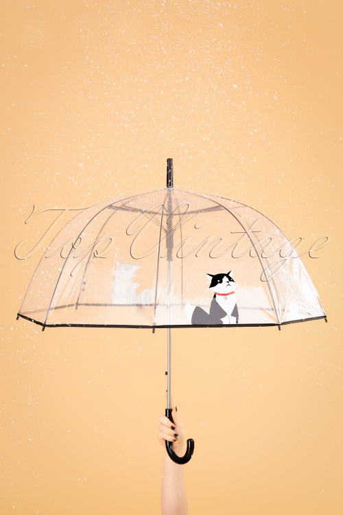 So Rainy - 50s Selfie Cat Dome Umbrella