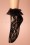 Rouge Royale - 50s Lace Anklet Ruffle Socks in Black