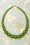 TopVintage Exclusive ~ Glitter Beaded Necklace Années 20 en Vert Feuille