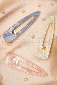 Darling Divine - Marble Hairclips in Pastel