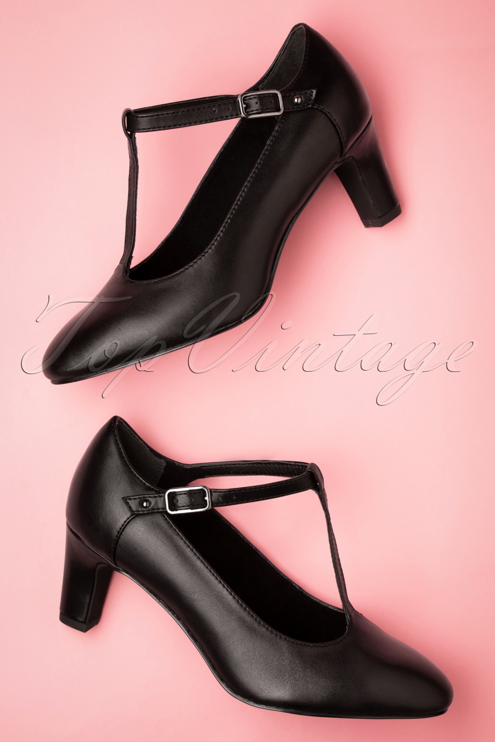 t strap leather pumps