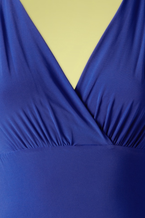 Vintage Chic for Topvintage - Genesis Bodycon Dress Années 50 en Bleu Roi 4