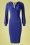 Vintage Chic for Topvintage - Genesis Bodycon Dress Années 50 en Bleu Roi 2