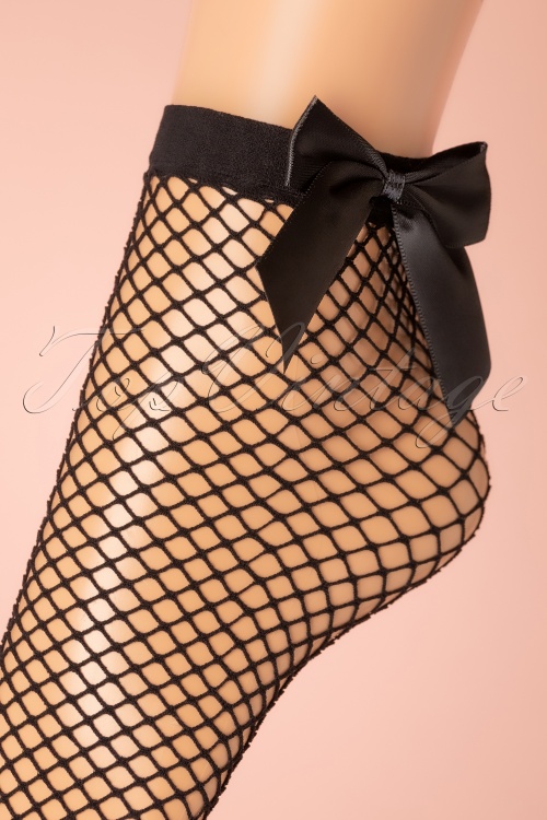 Fishnet Bow Stockings