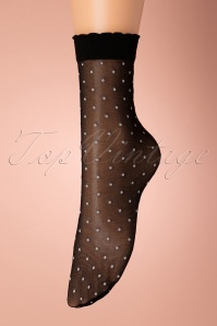 Marcmarcs - Little Dots Socks Années 50 en Noir