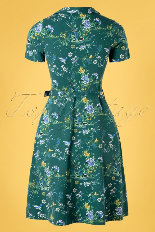 King Louie - 60s Emmy Griffin Dress in Dragonfly Green 5