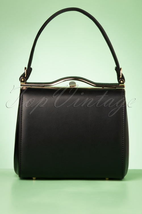 Collectif Clothing - 60s Carrie Bag in Black