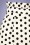 Banned Retro - 50s Polka Frill Pencil Skirt in White 5