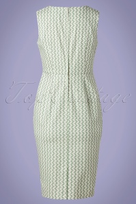 Banned Retro - 60s Tile Wiggle Dress in Mint 3