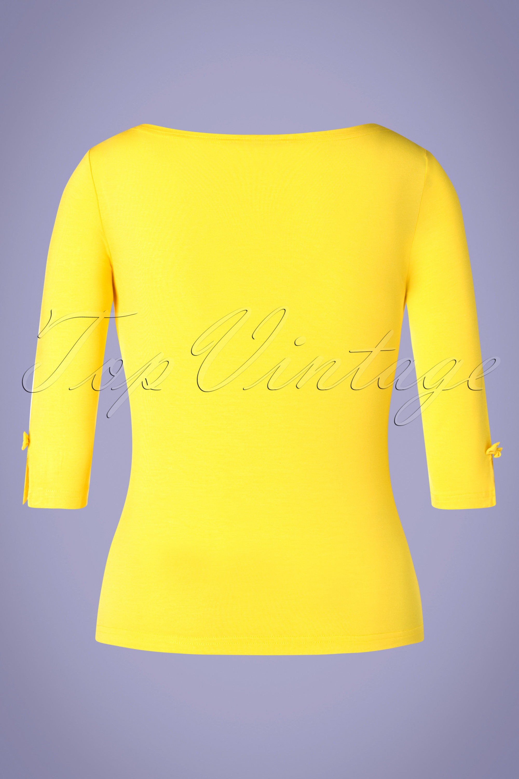 Banned Retro - Modern Love top in geel 3