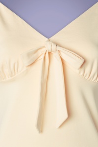 Banned Retro - Bow Wow Top in Creme 3