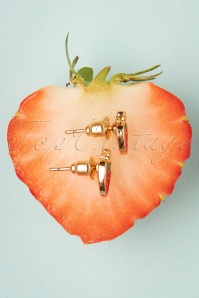 Topvintage Boutique Collection - Strawberry Stud Earrings Années 50 en Rouge 3
