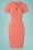 Closet London - 60s Vivianna Pencil Dress in Coral Pink 2