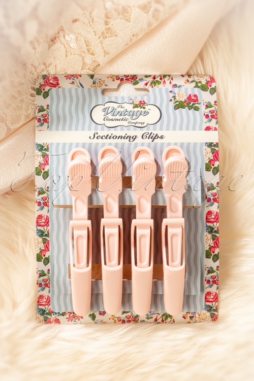 The Vintage Cosmetic Company - Sectioning Clips en Rose
