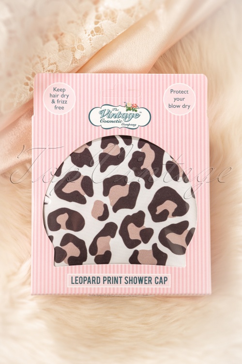 The Vintage Cosmetic Company - Showercap en Léopard 2