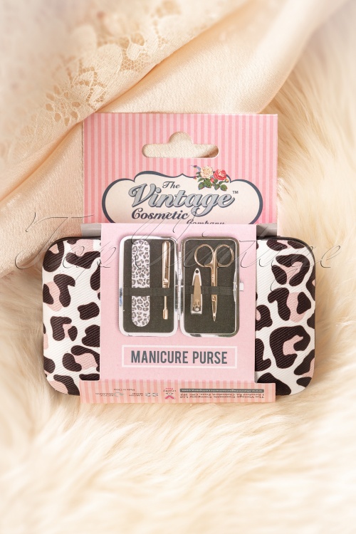 The Vintage Cosmetic Company - Luipaard manicure portemonnee 3