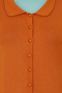 Collectif Clothing - Jorgie gebreid Vest in Oranje 5