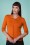 Collectif Clothing - 50s Jorgie Knitted Cardigan in Orange 2