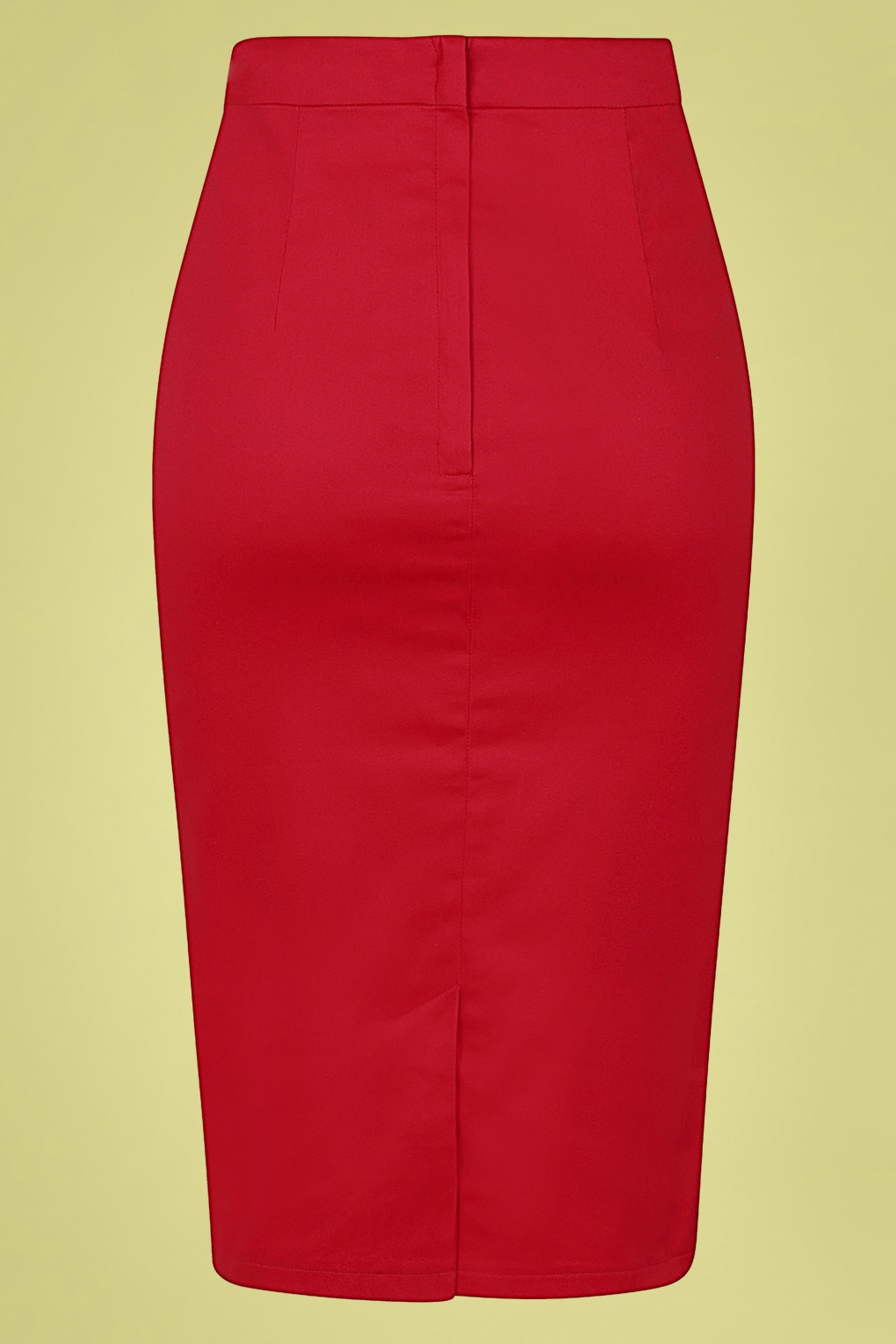 50s Bettina Pencil Skirt in Lipstick Red