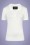 Collectif Clothing - 40s Pina Pointelle Knitted Polo in Ivory