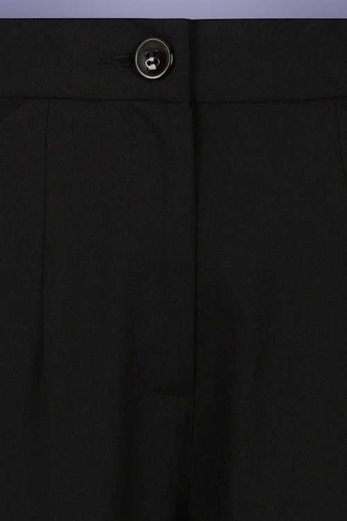 Collectif Clothing - Louise Cigarette Trousers Années 50 en Noir  3