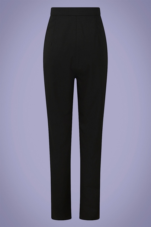 Collectif Clothing - Louise Cigarette broek in zwart 4