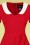 Collectif 32200 Mirella Plain Swing Dress Red 20191030 021L V