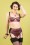 Collectif Clothing - Lobster Skirted Bikini Brief Années 50 en Multi