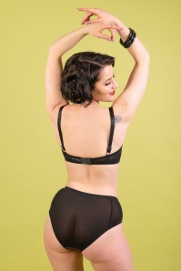 What Katie Did - 50s Dot High Waist Knickers in Dusky Rose 4