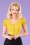 Collectif Clothing - 50s Sofia Gypsy Top in Yellow