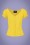 Collectif Clothing - 50s Sofia Gypsy Top in Yellow 2