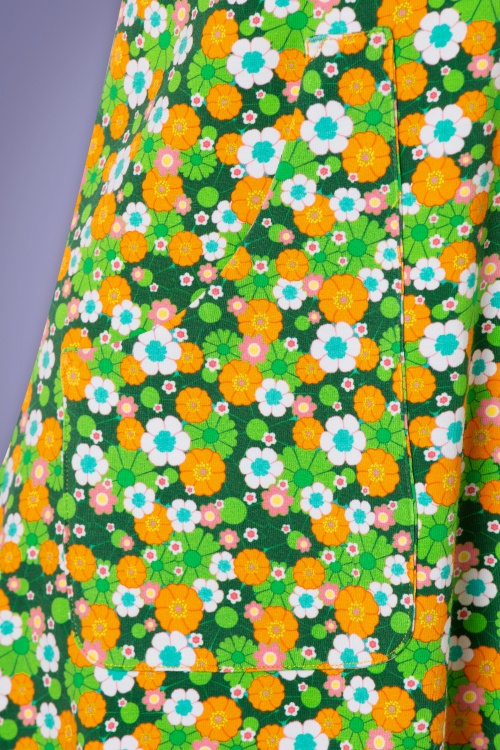 Cissi och Selma - 60s Monica Krasse Dress in Yellow and Green 4
