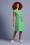 King Louie - Grace Breton Stripe Dress Années 60 en Vert Extrême