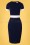 Vintage Chic for Topvintage - Verena Bleistiftkleid in Navy und Weiß 2