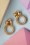 Day&Eve by Go Dutch Label - Rope Ring Studs Années 50 en Plaqué Or 3