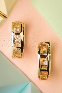 Day&Eve by Go Dutch Label - 50s Crystal Earrings in Gold 3