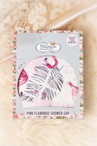 The Vintage Cosmetic Company - Showercap in Pink Flamingo 2