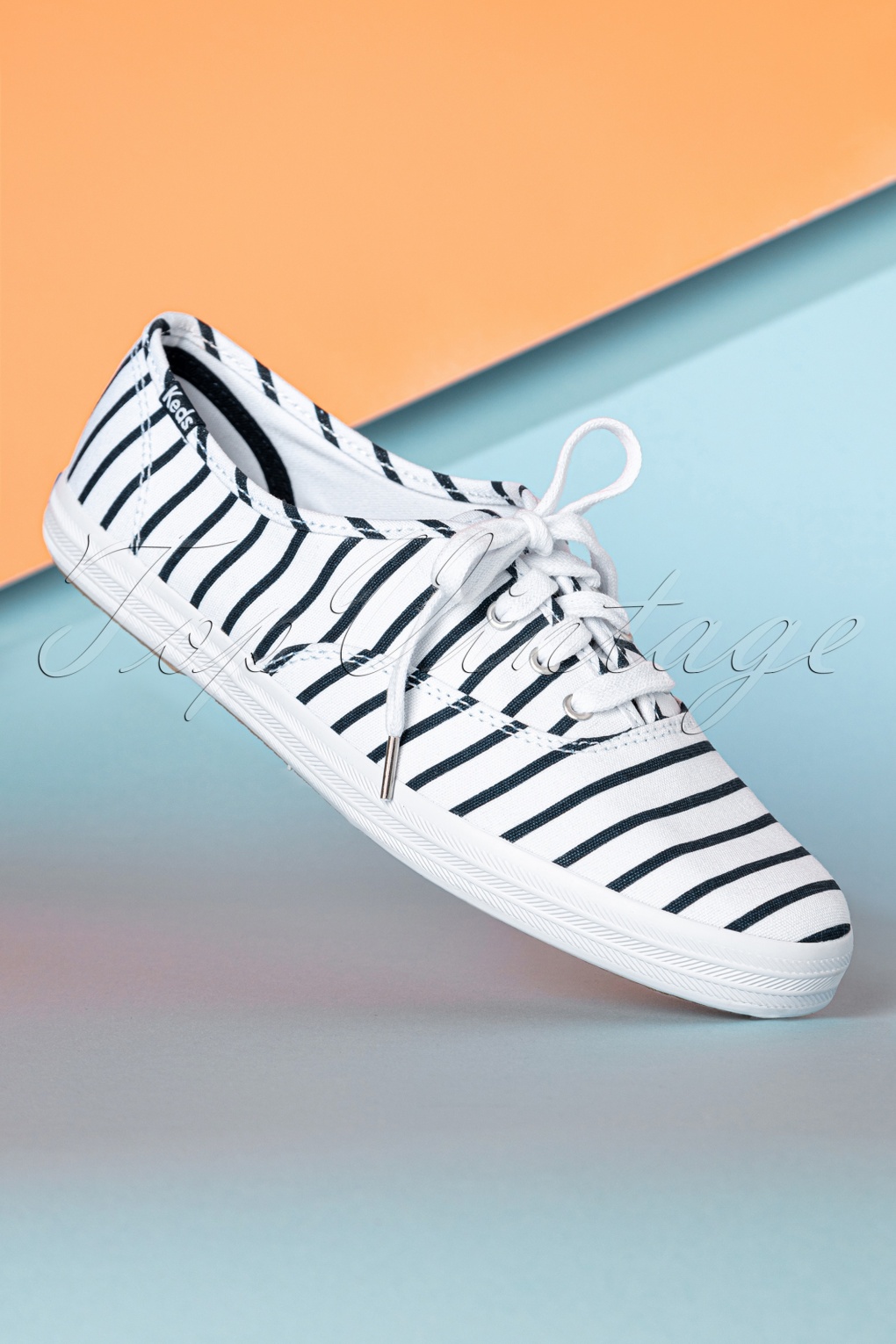 white shoes with stripes