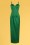 Collectif Clothing - Lya Occasion Maxi Dress Années 50 en Vert Èmeraude  2