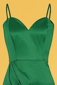Collectif Clothing - Lya Occasion maxi-jurk in smaragdgroen 4