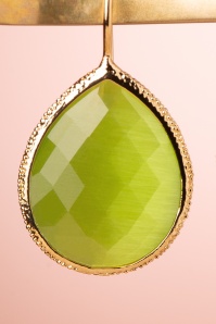 Day&Eve by Go Dutch Label - The Big Drop Earrings Années 50 en Vert Printemps in May Green 3