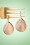 Day&Eve by Go Dutch Label - 50s The Big Drop Earrings in Peach