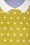 Mak Sweater - 60s Kristen Polkadot Sweater in Moss Yellow and White 3