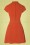 Vintage Chic for Topvintage - Brielle Swing Dress Années 60 en Orange Brique 6