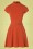 Vintage Chic for Topvintage - 60s Brielle Swing Dress in Brick Orange 3